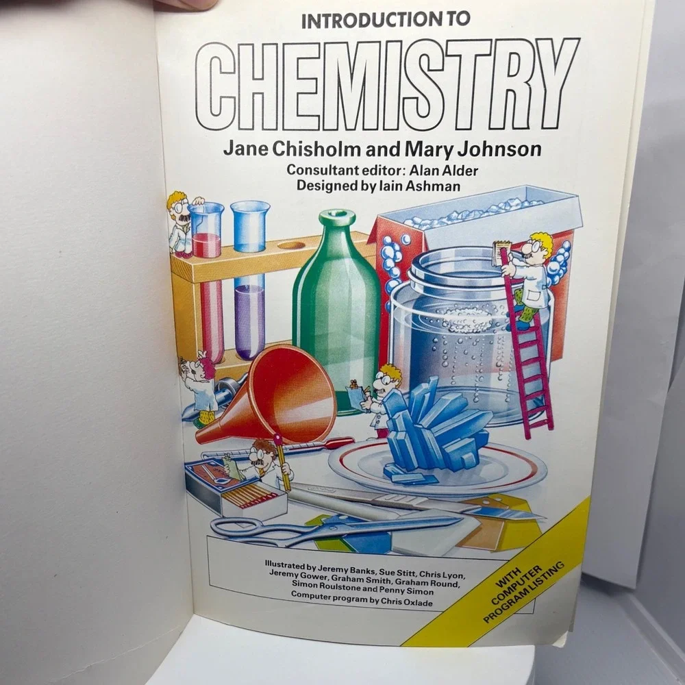Vintage Usborne Robotics and Chemistry Science Books 1980s Hayes‎ STEM Set